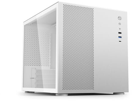 iONZ KZ-33T Mesh Vault - Elite PC Gaming, Office Case, Dual Chamber Mid Tower M/ATX - Front I/O USB Type-C with Anodised Aluminium | Silver