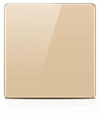 ZFQ Interruptor basculante grande de 2 vías, panel de pared de cristal acrílico moderno, interruptor de luz individual eléctrico, 1 interruptor, 2 vías, 16 A, 250 V