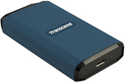 Transcend 1TB ESD410C Portable SSD, 2000 MB/s, USB 3.2 Gen2x2, wasserdicht | USB 3.2 Gen 2 Mini SSD, unterstützt direkte 4K 60fps ProRes-Aufnahmen für iPhone 17/16/15 Pro Max, iPad, Mac & Android