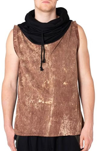 PANASIAM sleeveless shirt Chariot, brown, XL