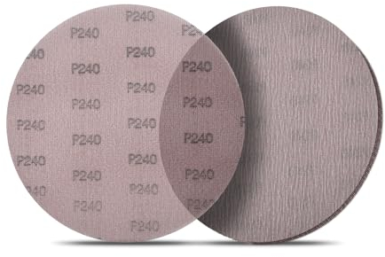 Funnytek 10 Pieces Mesh Abrasive Sanding Disc 9 Inch 225mm Dust Free Hoop and Loop Mesh Sanding Paper Sheets 240 Grit Anti-Clogging Drywall Sander Sandpaper for Car Wood Metal Polishing