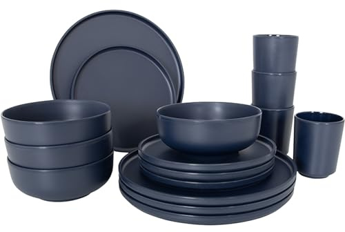 BO-Camp Bc Ind Vajilla Patom 16 Pieces Blue