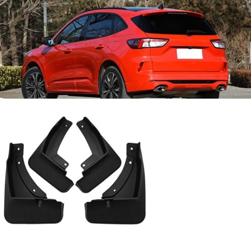 Bqieai 4PCS Auto Vorne Hinten Schmutzfänger, Für F-ord Escape 2020 (High Configuration) Rad Spritzschutz Kotflügel Staubdicht Schlamm Klappen Car Styling Zubehör