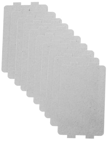 Garneck 10stücke Wellenleiterabdeckung Hitzebeständig Glimmerplatte für Mikrowelle Zubehör Wellenleiterabdeckungen aus Glimmerfolie für Mikrowellentoaster