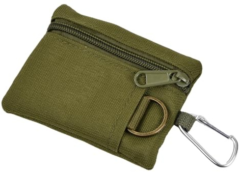 Rapidbok Bolsa Táctica Molle, Cartera Compacta con Mosquetón, Mini Monedero Portátil para Llaves, Monedero EDC al Aire Libre para Acampar, Senderismo, Ciclismo