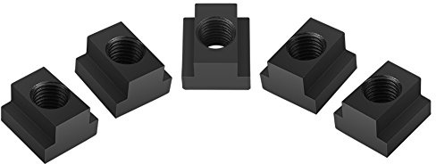 T Slot Nuts, 5pcs M14 Screw Table Slot, 45 Steel, Black Oxide Finish, for Machine Tool Tables