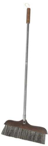 TOBBOMEY Escoba De Cerdas De Madera Raspador De Suelo Resistente Cepillo Barrer Limpiador De Hogar