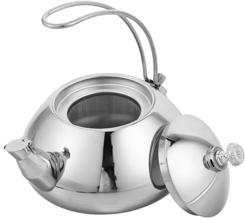 ABOOFAN Théière Acier Inoxydable Pour Plaque à Induction Bouilloire Avec Filtre Intégré Poignée Ergonomique Chauffage Rapide Usage Domestique
