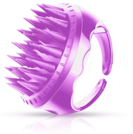 SetSail Hair Scalp Massager Shampoo Brush, Soft Silicone Hair Scalp Scrubber with Ergonomic Handle Dry and Wet Use Hair Scalp Brush for Hair Growth, Dandruff Removal, Blood Circulation for Women Men