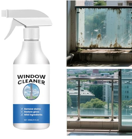 Vaporisateur nettoyant pour fenêtre, 120 ml, nettoyant pour miroir de maison | Fournitures de nettoyage longue durée pour camion, rétroviseur, porte de douche, voiture, pare-brise, rétroviseur, salle