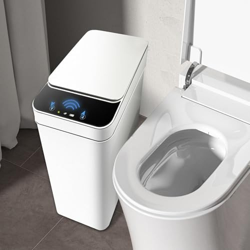 Utensy Mülleimer mit Sensor, 12L Automatischer Elektrischer Abfalleimer mit Deckel, 3 Betriebsmodi, Leise & Wasserdicht, Intelligenter Abfallbehälter für Küche, Büro, Wohnzimmer & Badezimmer
