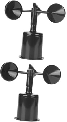 MERRYHAPY 2 Pezzi Custodia Protettiva ABS per Anemometro Rivestimento Resistente per Indicatore di velocità e Direzione del Vento Strumento di Monitoraggio Meteorologico Sostituzione