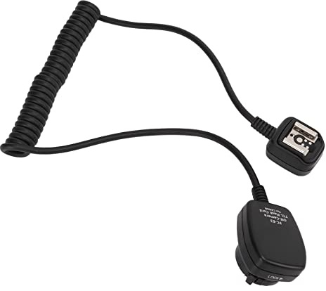 Tbest Off-Camera-Blitz -Kabel 1, TTL-Synchronisierungsverlängerung FCE3-Blitzschuh für 600EX RT 580EX II Professionelles Fotozubehör Kunststoff Schwarz 50 130 cm