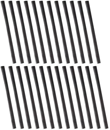 Alipis 25 Crayons à Dessin au Fusain 7-25 Pièces Barres de Fusain en Bois de Saule Outils de Peinture pour Croquis Artistiques Adaptés aux Débutants et Étudiants