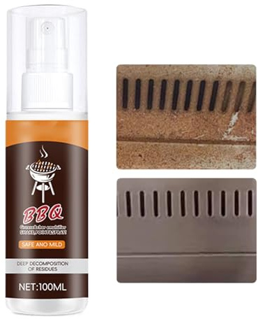 Nettoyant Four - Nettoyant Profond Pour Grille De Barbecue 100ml - Spray De Nettoyage Pour Gril | Pour Poêles, Plaques De Cuisson, Hottes, Plateaux De Cuisson