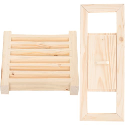 Gadpiparty Volet de Sauna en Bois Khaki pour Ventilation, Surface Lisse Résistante à Haute Température, Panneau de Ventilation pour Cabine de Sauna Vapeur