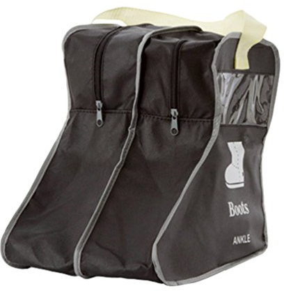 Dexinx Stiefeltasche Stiefelbeutel Schuhe Stiefel Lagerung Organizer Tasche Tragbarer Staubbeutel Tragetasche Stiefel Displayschutzfolie (Schwarz, 24 * 28 * 29cm)
