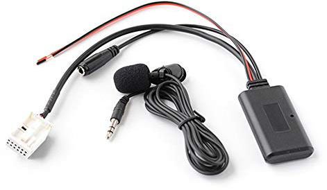 Bluetooth Aux Audio Adapter mit Mikrofon für Peugeot RD4 Radio für Peugeot 207 307 308 407 607 807 Citroen C2 C3 C4 C5 C6 C8