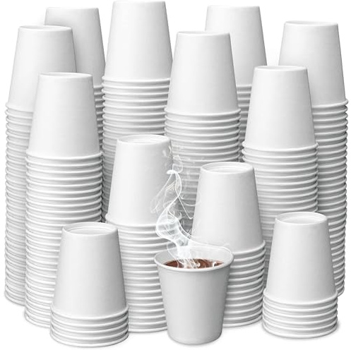 Paquete de 500 vasos de papel desechables de 3 onzas, tazas de espresso, vasos de baño de papel de 3 onzas, vasos de enjuague bucal, vasos de papel pequeños, vasos de baño de 3 onzas, vasos pequeños