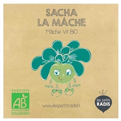 LES PETITS RADIS Mini kit de graines Bio de Sacha la mâche