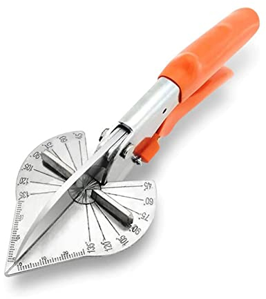 ZONADAH Dichtungsschere Gehrungsschere 45 bis 135 Grad mehrfach verstellbarer Winkelschnittschneider zum Schneiden von Kunststoff-PVC-PPR-PE-Rohren mit hoher Präzision