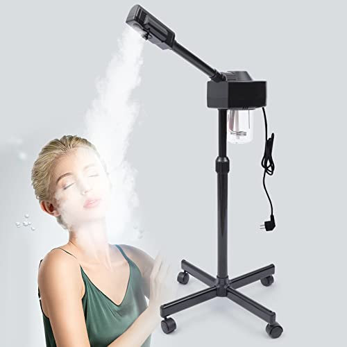 Gesichtssauna Ozon Face Steamer, Professional Nano Ionic Gesicht Dampfgerät 360° Drehbaren Düse für Gesicht Gesichtssauna Bedampfer Dampf Maschine Facial Steamer