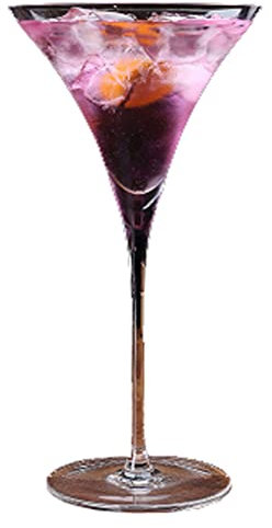 ZEALMAX Crystal Cocktail Glass Drink Cups, Creative Shape Martini Glass Triangle Glass, Martini