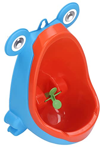 Kinder-Urinal, Töpfchen-Trainings-Urinal, Tragbar, Süße FroschToilette, Kindertoilette, Wandmontiertes Kinder-Steh-Urinal (Blau)