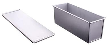 Molde para pan con tapa antiadherente rectangular para tostadas, material de aleación de aluminio, 6 tamaños, elegir para cocina, horno, hornear, pequeñas sartenes para hornear
