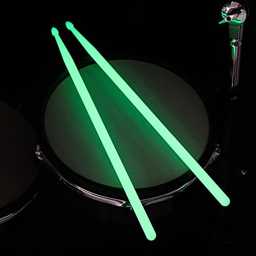 Leuchtende Drumsticks,5A Trommelstöcke Stöcke Nylon für Trommel Leichten Professionellen,fluoreszierender Drumstick,für Trommel Leichten Professionellen Bühnenauftritte,Musikinstrumentenzubehör