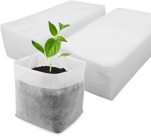 MLordoarf 300 Bolsas de Cultivo de Plantas de Tela no Tejida, Bolsas de cría de Cultivo, Bolsas de vivero, Bolsas de Cultivo de Plantas para Plantas de Semillero Plantación Trasplante