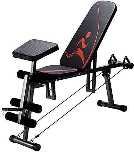 Banc de musculation Haltère Haltérophilie Banc de musculation réglable Sit-ups Équipement de fitness, Planche couchée réglable, Banc d'haltères pliant multifonction à domicile pour hommes et femmes