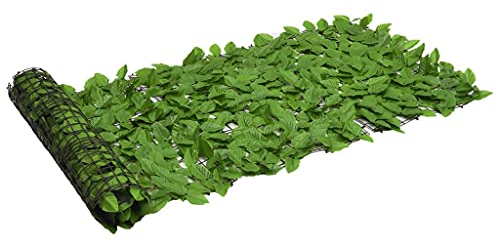 JUDYY Balkon-Sichtschutz mit Grünen Blättern 200x75 cm, Balkonsichtschutz, Windschutz Balkon, Windschutz Terrasse, Balkonverkleidung, Sichtschutz Garten - 3216421