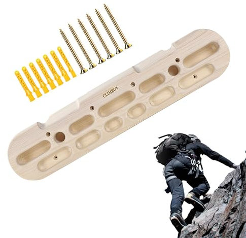 Holzbretter zum Aufhängen – -Kletter-Hangboards, Fingerfelsbretter aus , Türmontage, Klettertraining, Klimmzugstange, Wandklettergriff, Rahmen für drinnen und draußen, Zuhause, Fitnessstudio,