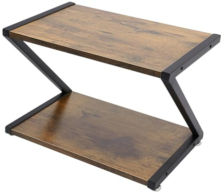 Royyalpa Druckerständer, Desktop-Druckerständer, 2-stufiger Druckerständer, Druckertisch Schreibtischregal Desktop-Organizer für Drucker Kopierer Scanner Büro Schule Arbeitszimmer Office