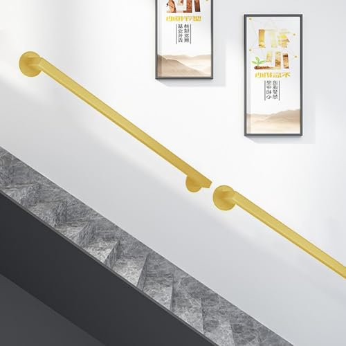 Whnoorher Handlauf für Treppen, Treppengeländer-Handläufe für drinnen und draußen, Metall-Schmiedeeisen-Wandmontage-Treppengeländer(100cm)