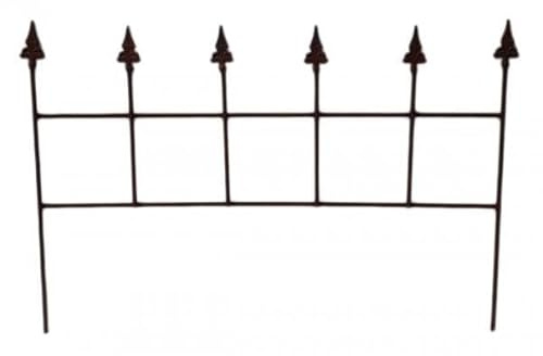 Der-Porzellan-Laden Beeteinfassung Metall 48 x 76 cm in Edelrost, robustes & schlichtes Design für Gartenzaun Deko, Metallbeet Kante & Einfassung Metall