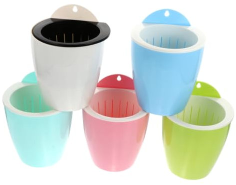 Sosoport Maceta Colgante Creativa de Plástico Autoabsorbente 5 Piezas