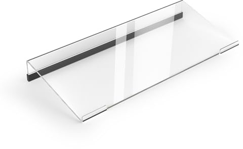 Piccolo supporto per tastiera in acrilico, 30 x 13 cm, supporto per tastiera da tavolo per tastiera a 78 tasti, alzata per tastiera in acrilico, supporto per tastiera per Mini, Apple Magic Keyboard