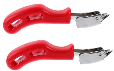 Happyyami 2stücke Teiliges Profi Handtacker Klammern Entferner Mit Hebelwirkung Ergonomisch Für Teppiche Möbel Und Holz Kratzschutzoptimiertes Tack Nagelziehwerkzeug Für Müheloses Entfernen
