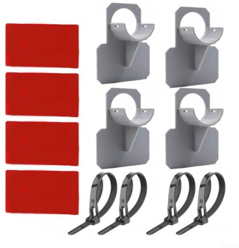 Lot de 4 supports de tuyau de piscine sécurisés pour tuyaux de 2,5 cm, pour piscines hors sol, protège efficacement les murs