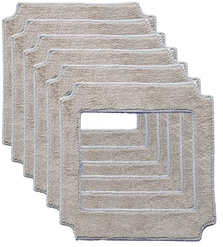 LRFDRESS WD8 21 x 21 cm Cleaning Mops for ABIR WD8 Window Cleaner Robot, Reusable Washable Clothescloths for Washing Windows Glass Thick Wiping