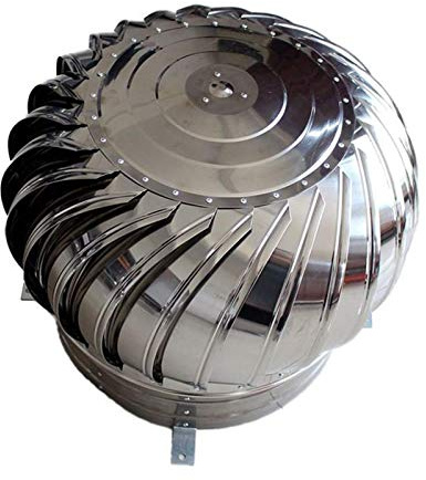 DECAKE Chimney Cowl Cap, Spherical 304 Stainless Steel Exhaust Pipe Thickened Air Outlet Rainproof Rotating Spinner Rainproofsuitable (800MM)
