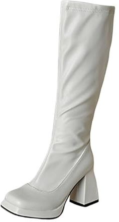 Damen Kniehohe StiefelMode-Stiefel,Stiefelüberzieher,Überschuhe, Kostümzubehör,Disco Fever,Faschingskostüme,Karneval Kostüm
