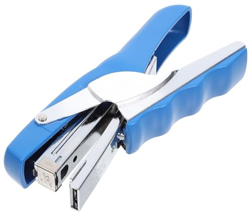 Alipis Handheld Stapler Bulk Stapling Tool Blue Multifunctional Convenient Files Stapler for Office Desk Classroom Students