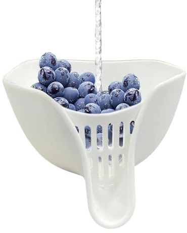 Canasta de drenaje para alimentos, escurridor de alimentos, silicona, multifuncional, escurridor de utensilios de cocina, lavado, enjuague, frutas, verduras, pasta, arroz, ensalada, frijoles, fideos