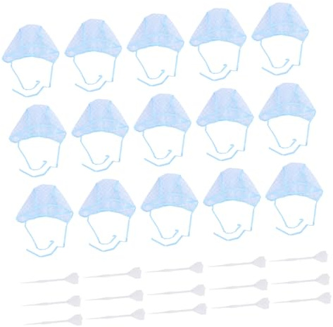 ifundom 15 Piezas Kit de Coloración del Cabello Gorra para Mechas Desechable y Aguja para Teñir, Tamaño, Material Práctico, Adecuado para Salones y Uso Doméstico en Color Color Aleatorio