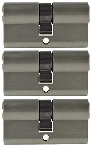 3x 70mm Profilzylinder PZ 35/35 gleichschließend inkl. 10 Wendeschlüssel