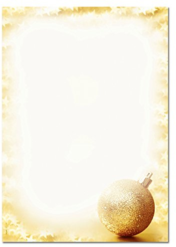 SIGEL DP246 Weihnachtsbriefpapier A4 | 100 Blatt Brightness | weihnachtliches Motivpapier