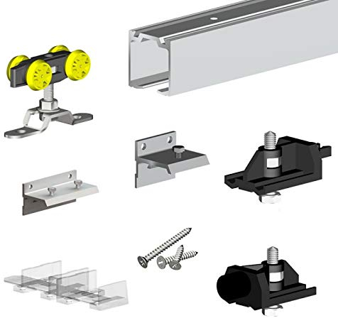 Système coulissant SLID'UP 160 pour 2 portes - 2 rails 1,5 m - 60 kg